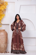 Vestido Onça Floral Amarração na Cintura