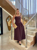 Vestido Liso Corte Lateral