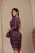 Vestido Vinho Tinto Tule